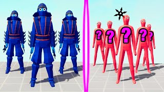 SAMURAI TEAM vs RANDOM REAM | TABS - Totally Accurate Battle Simulator