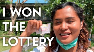 Ladyboy Life Vlog, I Won Thai Lottery! Jomtien Street Food, Wong Amat Beach Pattaya, Try New Ramen