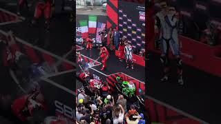 Party time on the Race 2 podium! 🎉 | 2024 #FrenchWorldSBK 🇫🇷