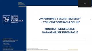 Kontrakt menedżerski – zalety, wady, opodatkowanie i ZUS