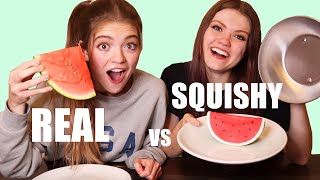 SQUISHY Food VS Real FOOD Challenge!