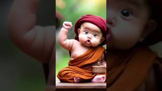 little Monk 🔥 Trying cute baby 🍼🍼🐥#Shorts #Tranding #punjabisong #newsong #song #music #punjabi #cat