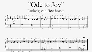 "Ludwig van Beethoven - Ode to Joy" - Piano sheet music (by Tatiana Hyusein)