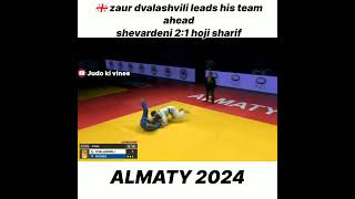 🇬🇪 Zaur Dvalashvili leads his team aheadShevardeni 2:1 Hoji Sharif #shorts #judo #ijf #short #viral