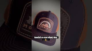 Truckerhat “MOUNTAIN BIKE” #leathercraft #customhat #truckerhat #bike