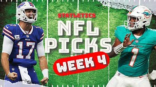 NFL Week 4 Predictions & Favorite Picks ATS For the Slate’s Biggest Games