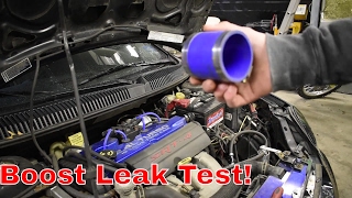 The Daily getting a boost leak test