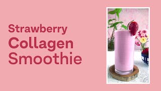 OZiva: Strawberry Collagen Smoothie | Strawberry Smoothie | Collagen Smoothie | #YTShorts #Shorts