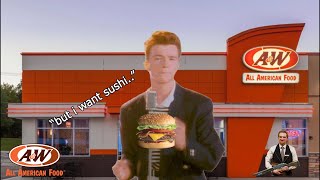 Rick Astley Goes to A&W.