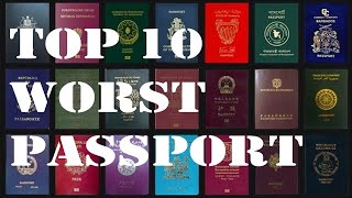 Top 10 Worst Passports in the World | 10 Most Powerful Passports in the World | Passport Ranking