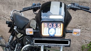 Boss led headlight in splendor plus xtec  full installation.