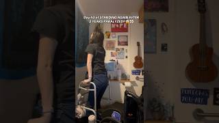 Day 43 OF STANDING AGAIN AFTER 2 YEARS PARALYZED?!😱👀🎗️#shorts #fyp #viral #recovery #trending #fy