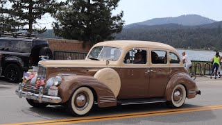 Big Bear Fun Run 2024, Classic cars driving around Big Bear Lake