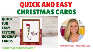 🔴 Quick and Easy Christmas Cards