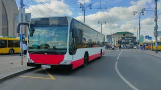 Киевский автобус Mercedes Benz Citaro бортовой номер 2522 маршрут номер 7 обратно.