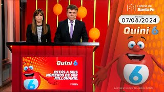 Quini 6 - Miércoles 7 de agosto de 2024 (07/08/2024)