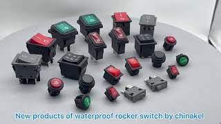 2 Pin 4 Pin Rocker Switch With LED Waterproof Function