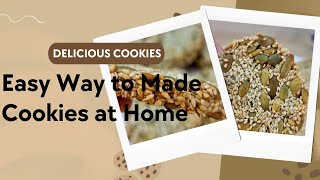 Sesame Cookies | HEALTHIEST & DELICIOUS COOKIES | No Sugar No Floor cookies #cookies