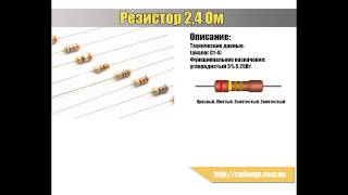 Резистор 0,25Вт 2,4 Ом