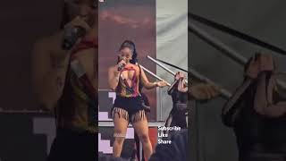 Shenseea performing her song with Wizkid “Work Me Out” at Afronation Detroit 🇺🇸🔥 #shenseea #wizkid