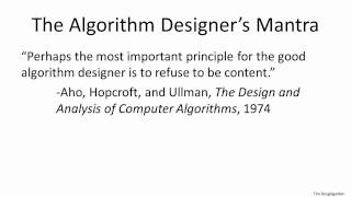 coursera - Design and Analysis of Algorithms I - 1.1 Introduction : Why Study Algorithms ?