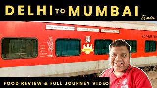 Hazrat Nizamuddin to CSMT | CR Rajdhani Express Train No.22222 | Train Journey & Food Review