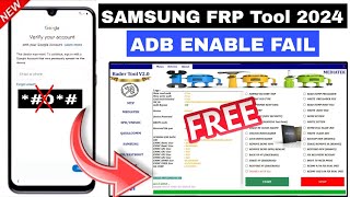 🔥Free - All Samsung FRP Bypass New Tool 2024 | Samsung FRP Remove ADB Fail | Samsung FRP Tool