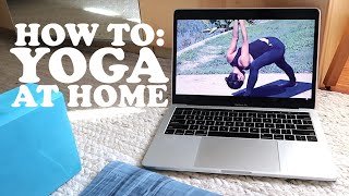 How to TURN YOUR ROOM into A YOGA STUDIO during THE PANDEMIC | Yoga At Home 2020