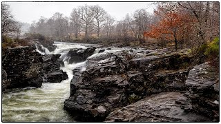 Beautiful waterfall photography conditions in Glen Orchy, Scotland