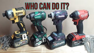 DeWalt VS HiKOKI VS Makita VS Milwaukee |  Can Anyone Screw It?