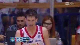 "Basket" Reggio Emilia vs  Sassari (finale scudetto 2014-15) ultimi minuti Gara 7