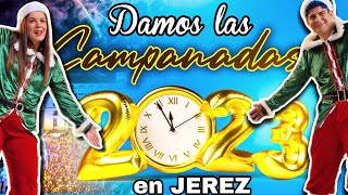 Damos las CAMPANADAS DE FIN DE AÑO en Jerez con MILES de PERSONAS "12 UVAS con LOL Retos Divertidos"