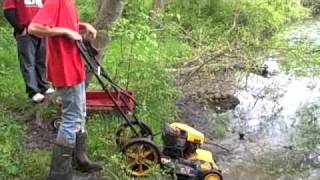 mud bog the mower