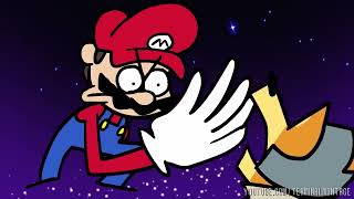 Melee Fox dodges Speedrunner Mario's S L A P (Smash Bros Animated) @TerminalMontage