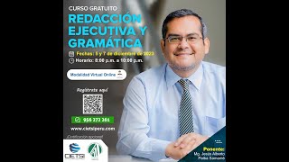 CURSO GRATUITO REDACCIÓN EJECUTIVA Y GRAMÁTICA 2023 S01