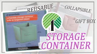 NEW! COLLAPSIBLE STORAGE CONTAINER / DOLLAR TREE DIY