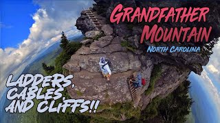 Ladders, cables, and Cliffs!! Oh My!  /// Grandfather Mountain trail to Macrae Peak to Plane Wreck