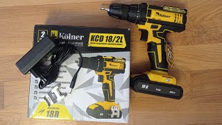 Обзор шуруповёрта Kolner KCD 18/2L