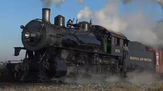 [4K] Norfolk & Western 475 - Freight Special on the Strasburg Rail Road