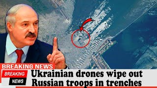 Ukrainian drones wipe out Russian troops in trenches