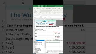 How to use NPV (Net Present Value) Function in Excel