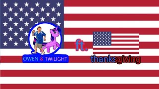 Owen and twilight presents thanksgiving in the USA advert (2023 UK)