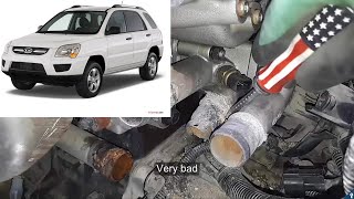 Fix and repair radiator pipe - Kia sportage (video 52)