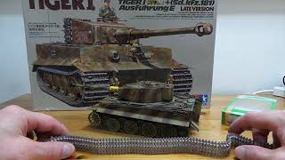 Сборка модели танка TIGER 1 Late Version "Tamiya". Этап 16. Наборные металлические траки