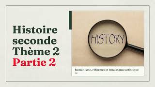 Histoire seconde thème 2 partie 2