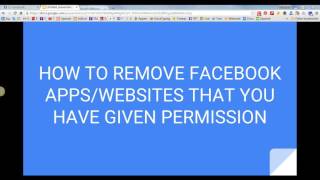 How to Remove Spam and unwanted apps from Facebook