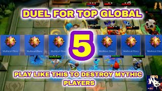 MYTHIC LOBBY RAMPAGE- TOP GLOBAL MAGIC CHESS STRATEGY - Mobile Legends Bang Bang