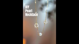 #diy Pearl Necklace at Home | How to Make A Pearl Necklace