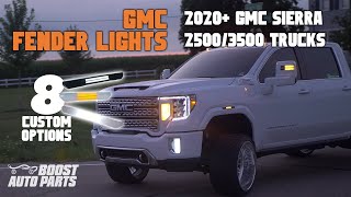 2020-2024 GMC Sierra 2500/3500 Fender Light Upgrade - Smoked Switchback Upgrade - Boost Auto Parts