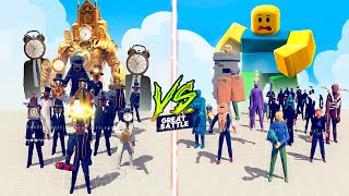 TITAN CLOCKMAN vs ROBLOX TEAM - Totally Accurate Battle Simulator TABS